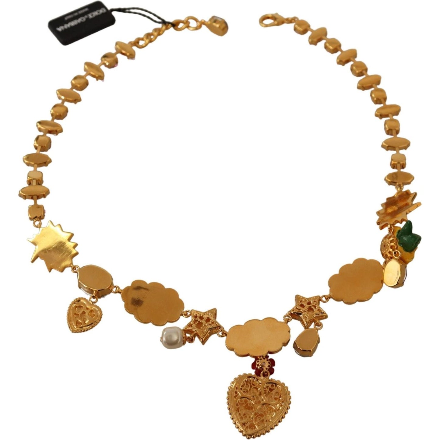 Dolce & Gabbana Charm Necklace with Hand-Painted Elements Necklace Dolce & Gabbana