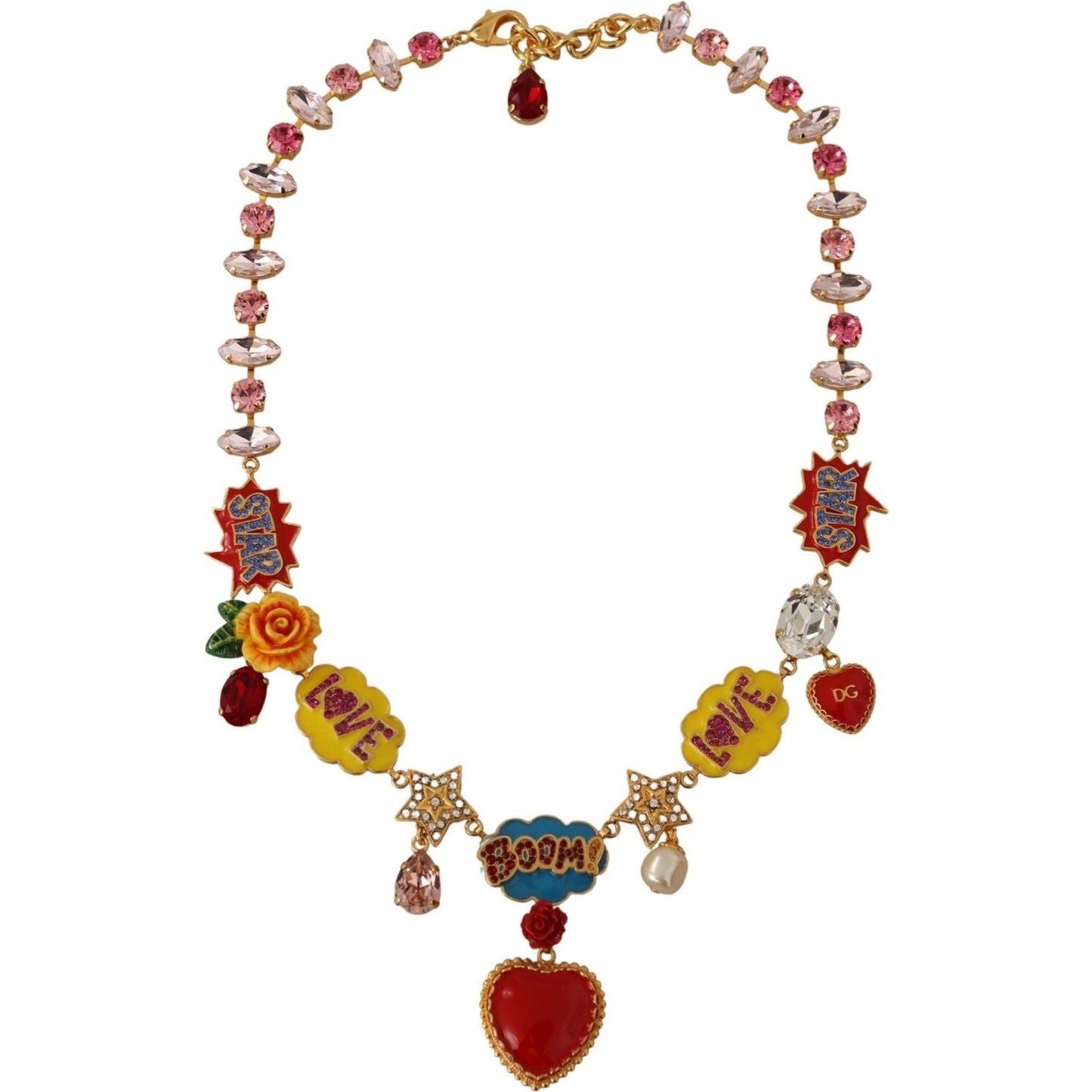 Dolce & Gabbana Chic Fumetti Cartoons Statement Necklace Dolce & Gabbana