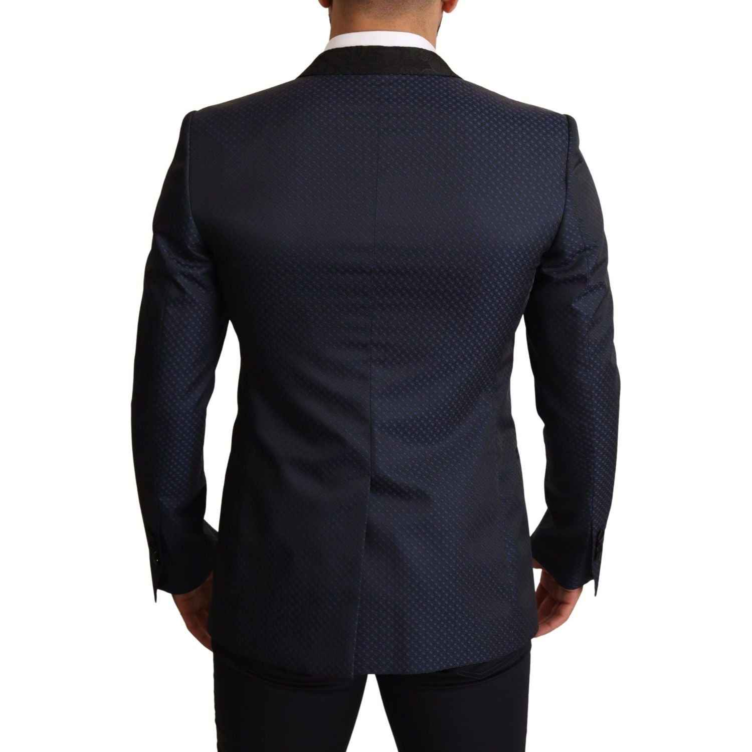 Dolce & Gabbana Blue Wool Slim Fit MARTINI Blazer Jacket