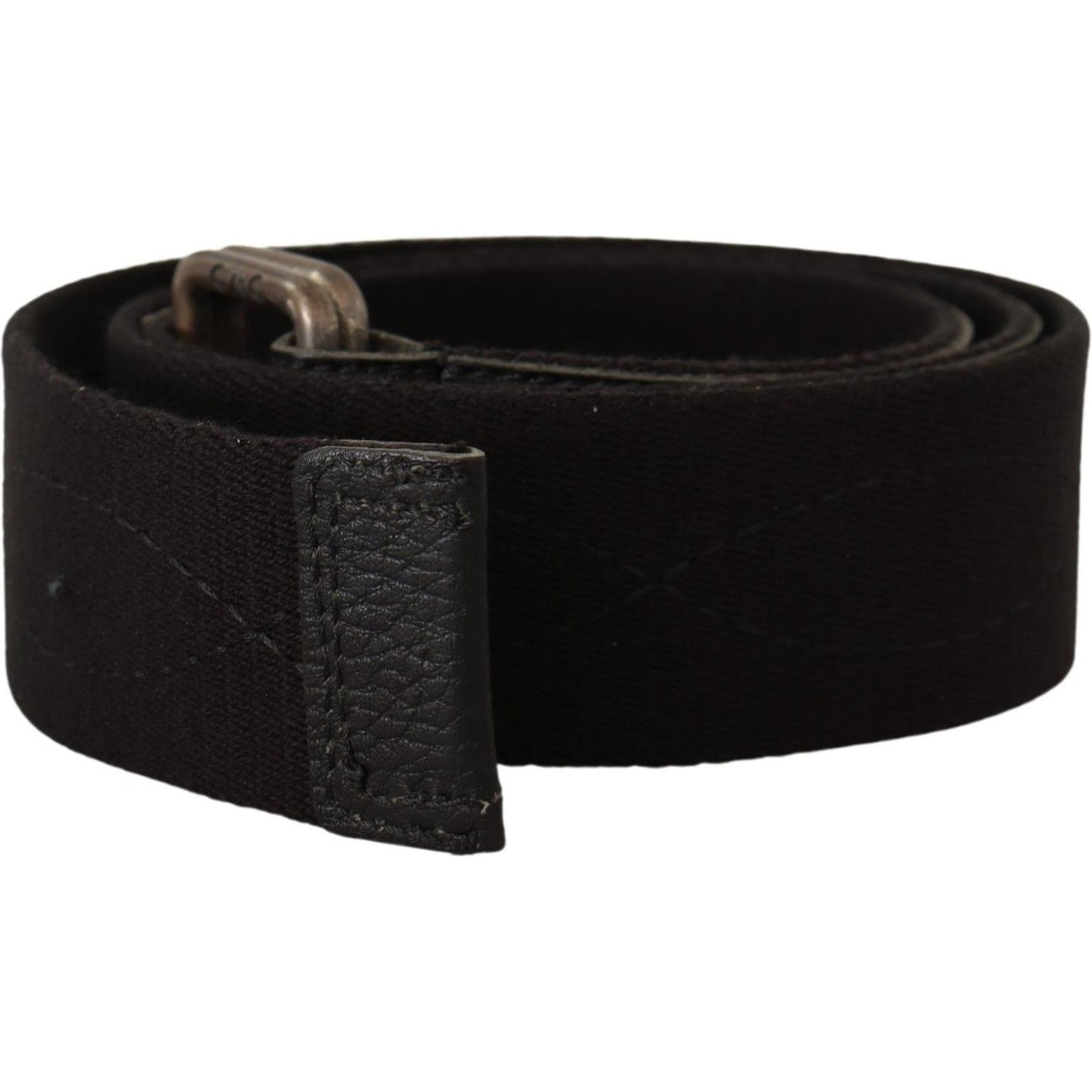 Costume National Elegant Cotton-Leather Blend Fashion Belt Costume National