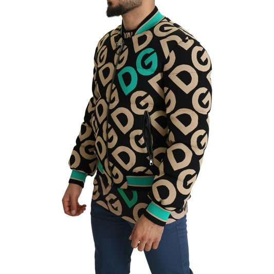 Dolce & Gabbana Iconic Printed Bomber Jacket – Exquisite Design Dolce & Gabbana