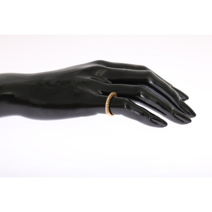 Nialaya Gold Authentic Womens Clear CZ Gold 925 Silver Ring