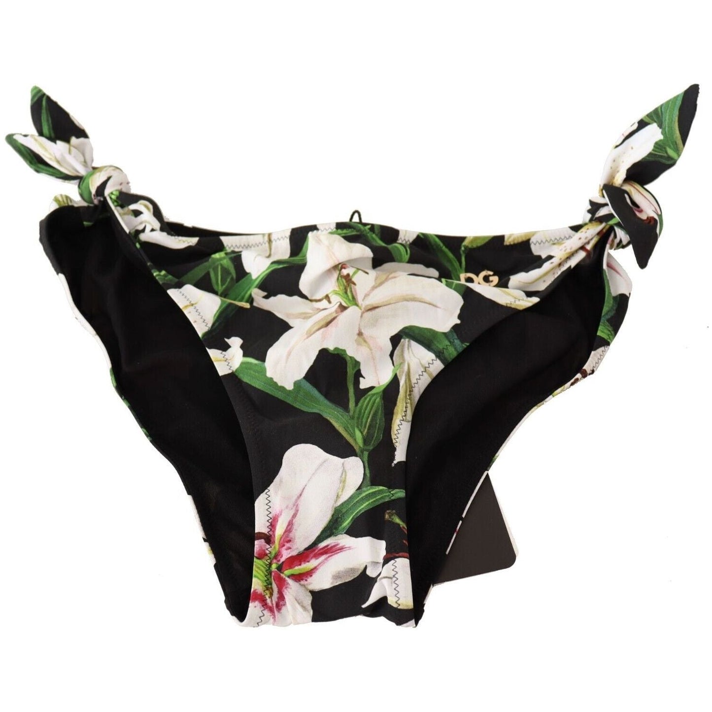 Dolce & Gabbana Elegant Lily-Print Bikini Bottom WOMAN SWIMWEAR Dolce & Gabbana