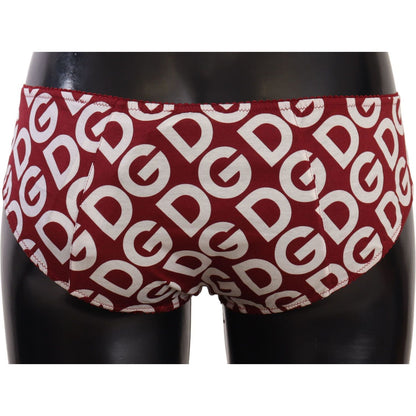 Dolce & Gabbana Multicolor DG Logo Print Slip Bottom Underwear