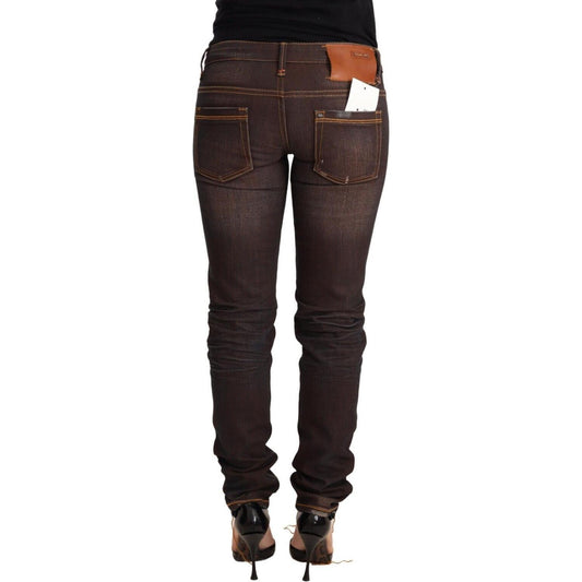 Acht Chic Low Waist Skinny Brown Jeans Jeans & Pants Acht