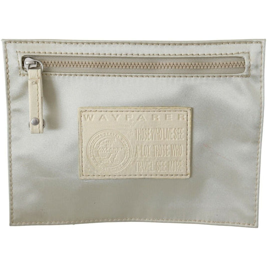 WAYFARER White Zippered Coin Holder Wallet