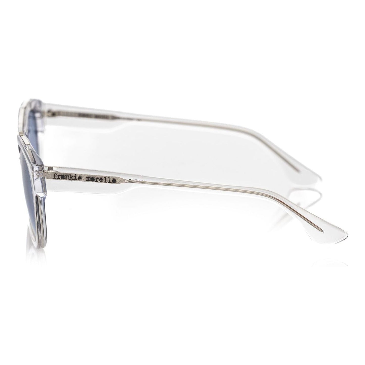 Frankie Morello White Acetate Men Sunglass Frankie Morello