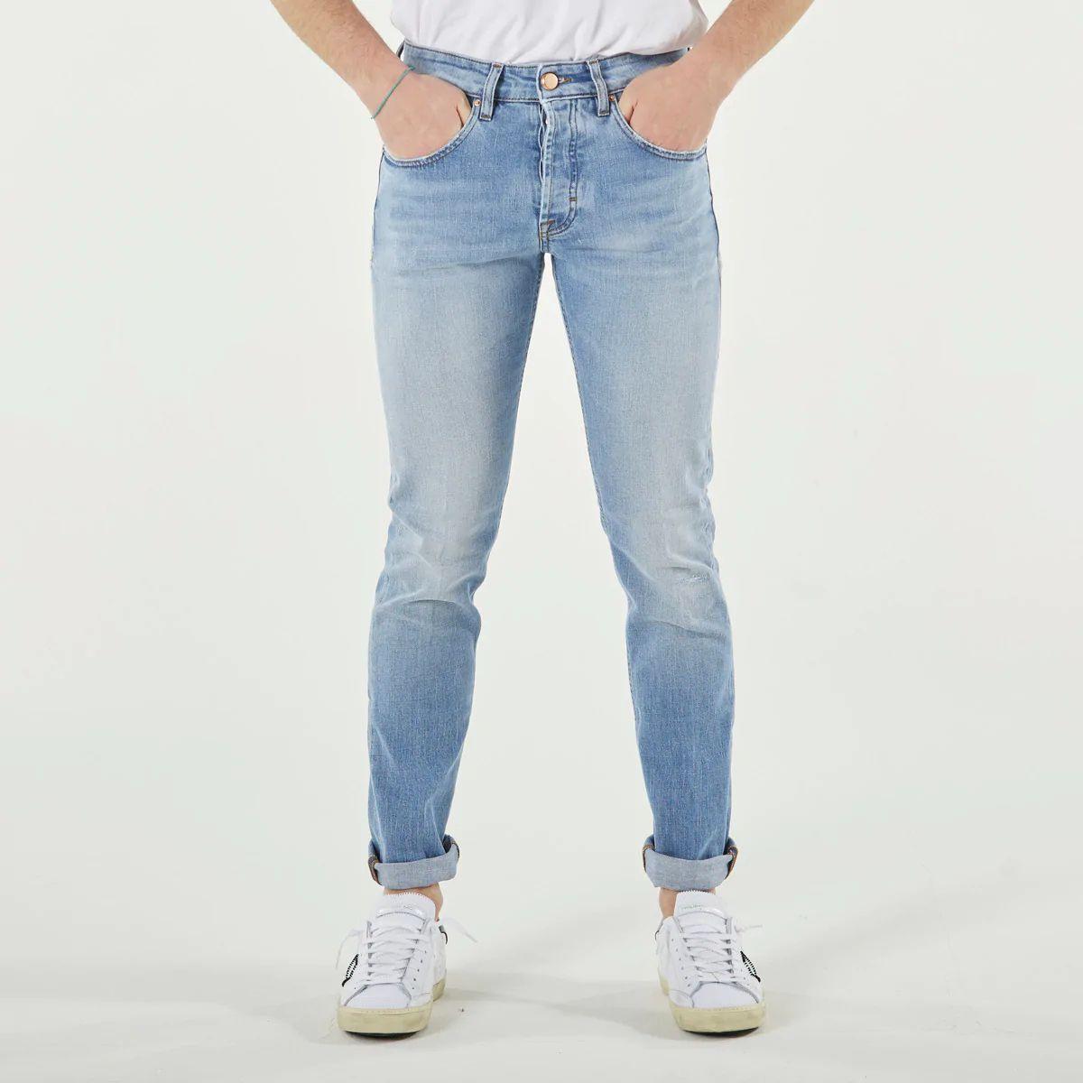 Don The Fuller Chic Light Blue Slim Fit Denim Jeans & Pants Don The Fuller