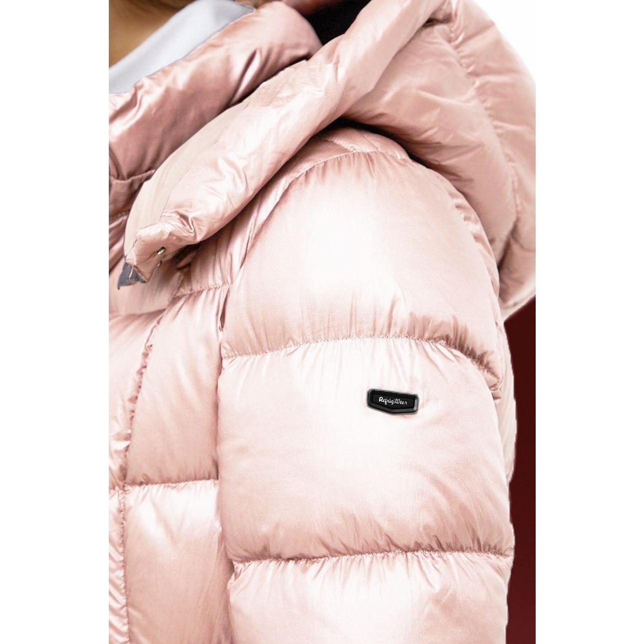 Refrigiwear Pink Nylon Women Jacket WOMAN COATS & JACKETS Refrigiwear