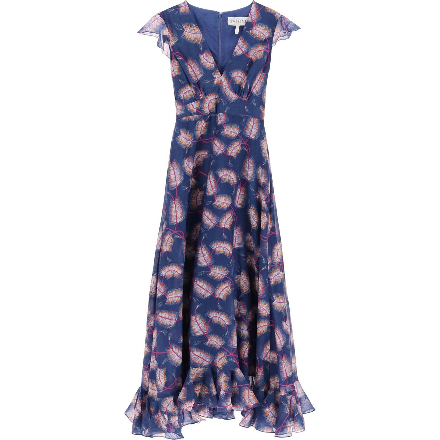 Saloni maxi cotton and silk emma dress. Dresses Saloni