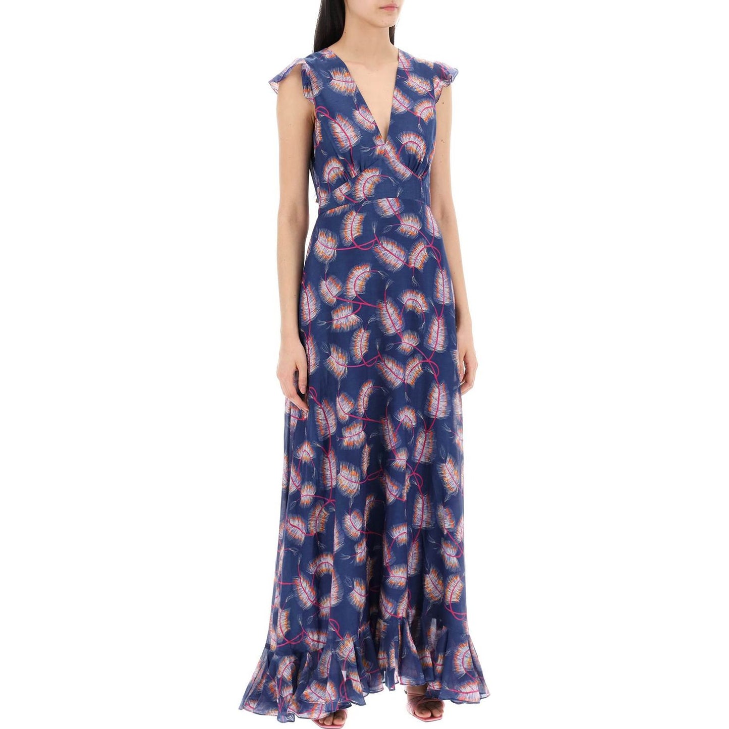 Saloni maxi cotton and silk emma dress. Dresses Saloni