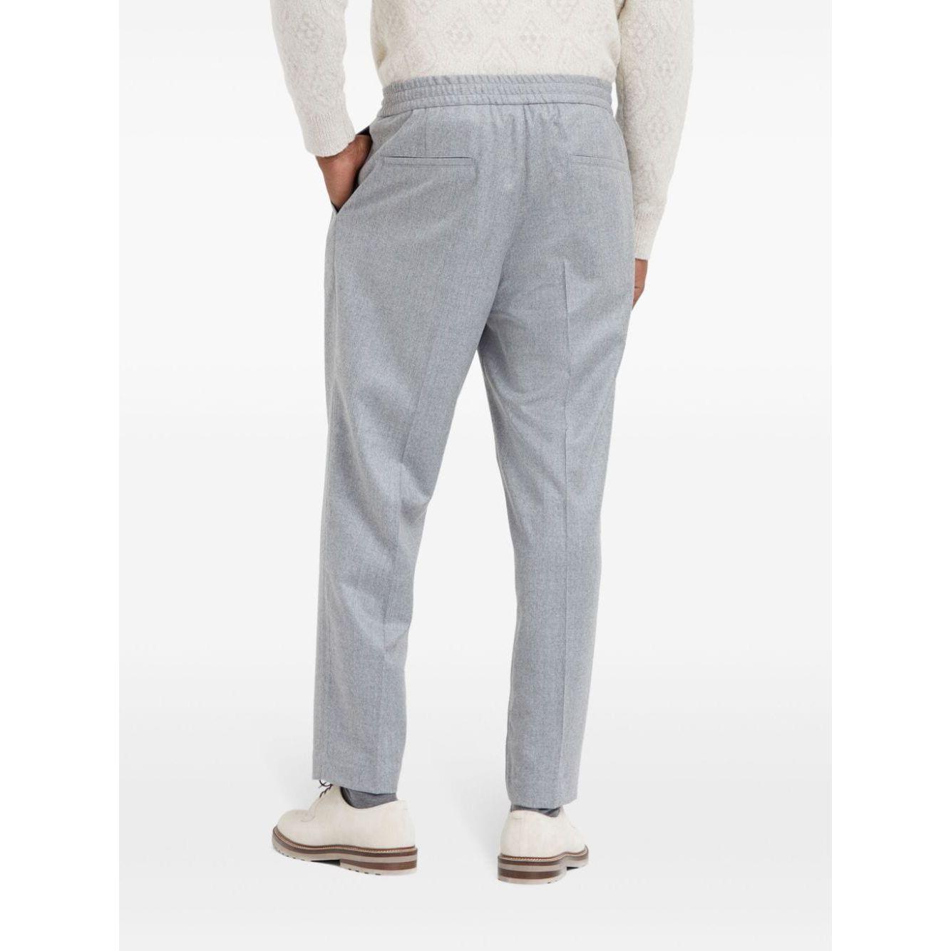 Brunello Cucinelli Trousers Light Grey Trousers Brunello Cucinelli