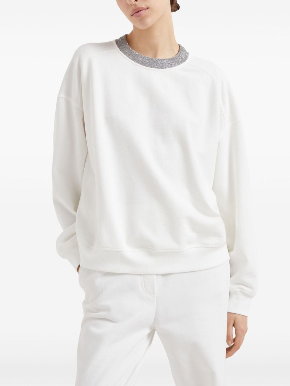 Brunello Cucinelli Sweaters White Topwear Brunello Cucinelli