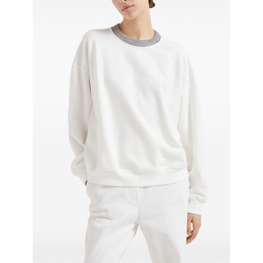 Brunello Cucinelli Sweaters White Topwear Brunello Cucinelli