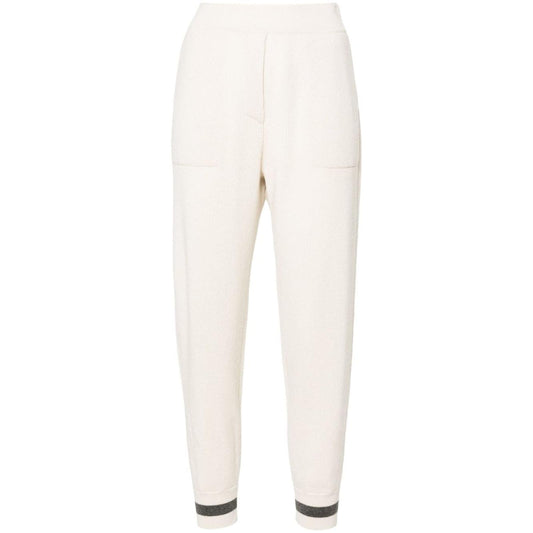 Brunello Cucinelli Trousers White Trousers Brunello Cucinelli