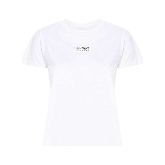 MM6 Maison Margiela T-shirts and Polos White Topwear MM6 Maison Margiela