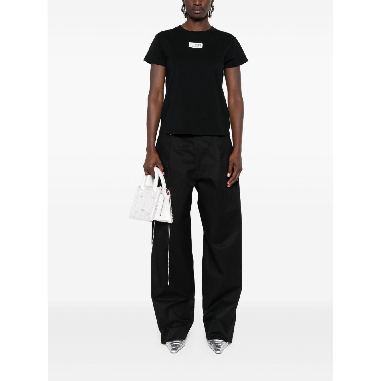 MM6 Maison Margiela T-shirts and Polos Black Topwear MM6 Maison Margiela