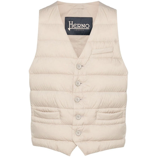 Herno Jackets Beige Vests Herno