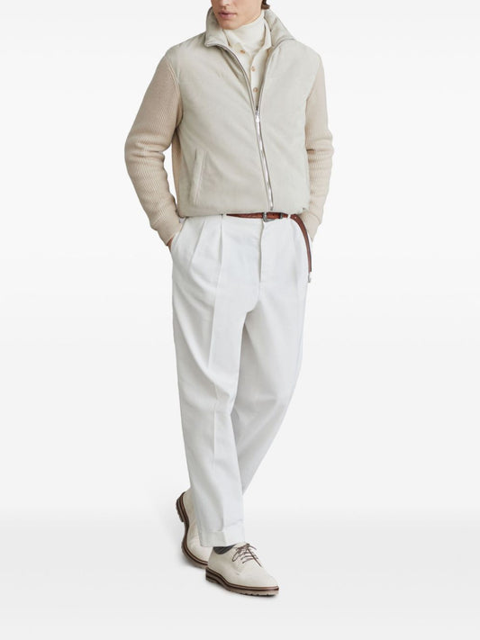 Brunello Cucinelli Coats White Jackets Brunello Cucinelli