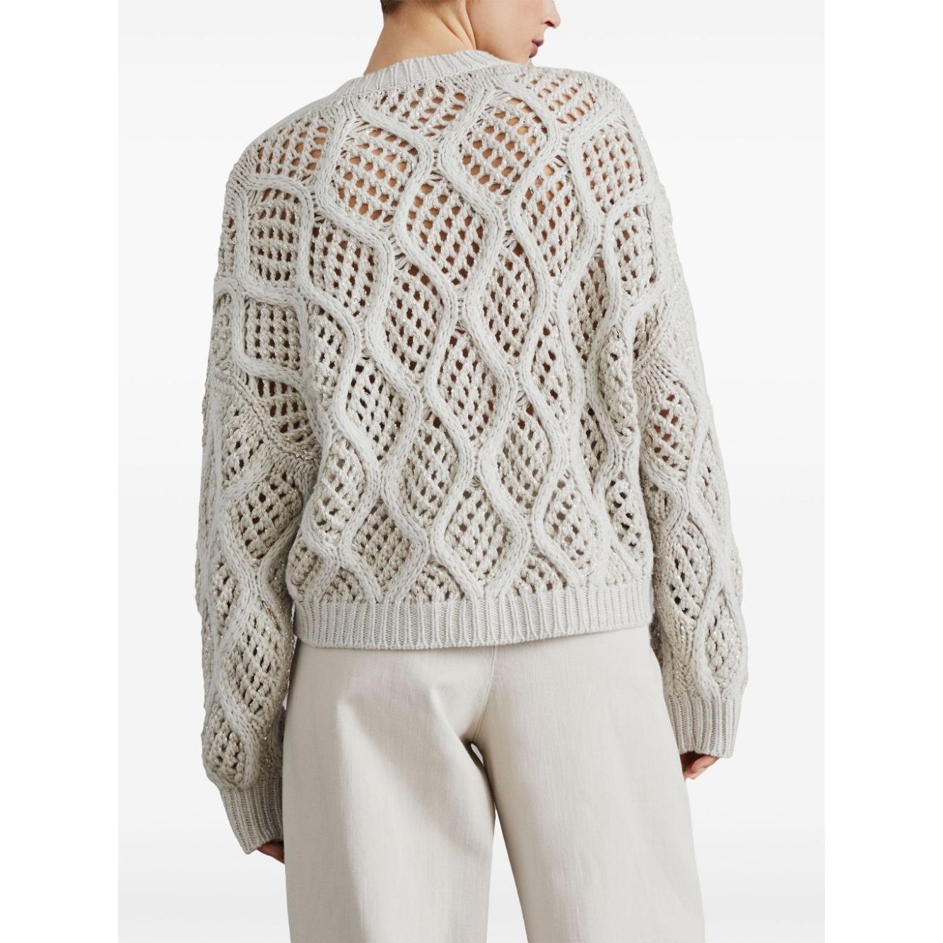 Brunello Cucinelli Sweaters White Topwear Brunello Cucinelli