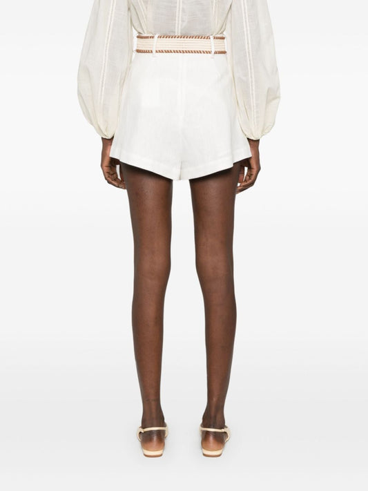 Zimmermann Shorts White Short trousers Zimmermann