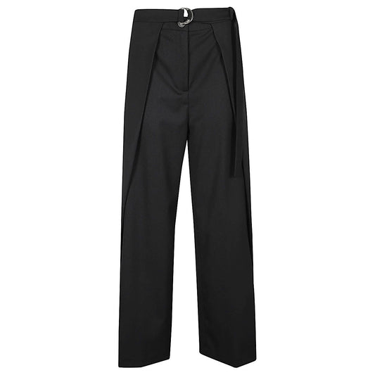 Erika Cavallini Semi-Couture Trousers Black Trousers Erika Cavallini Semi-Couture