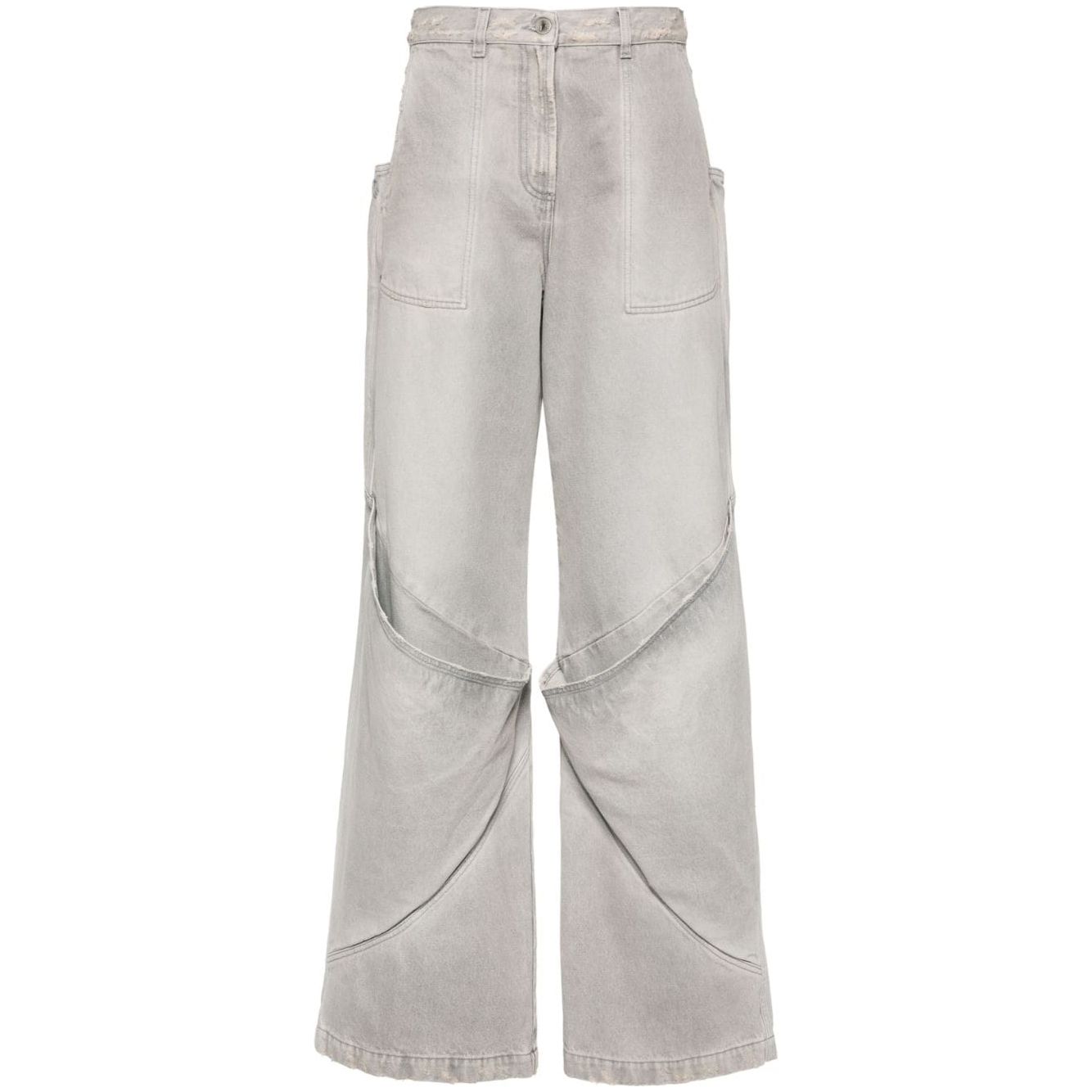 The Attico Jeans Grey Jeans The Attico