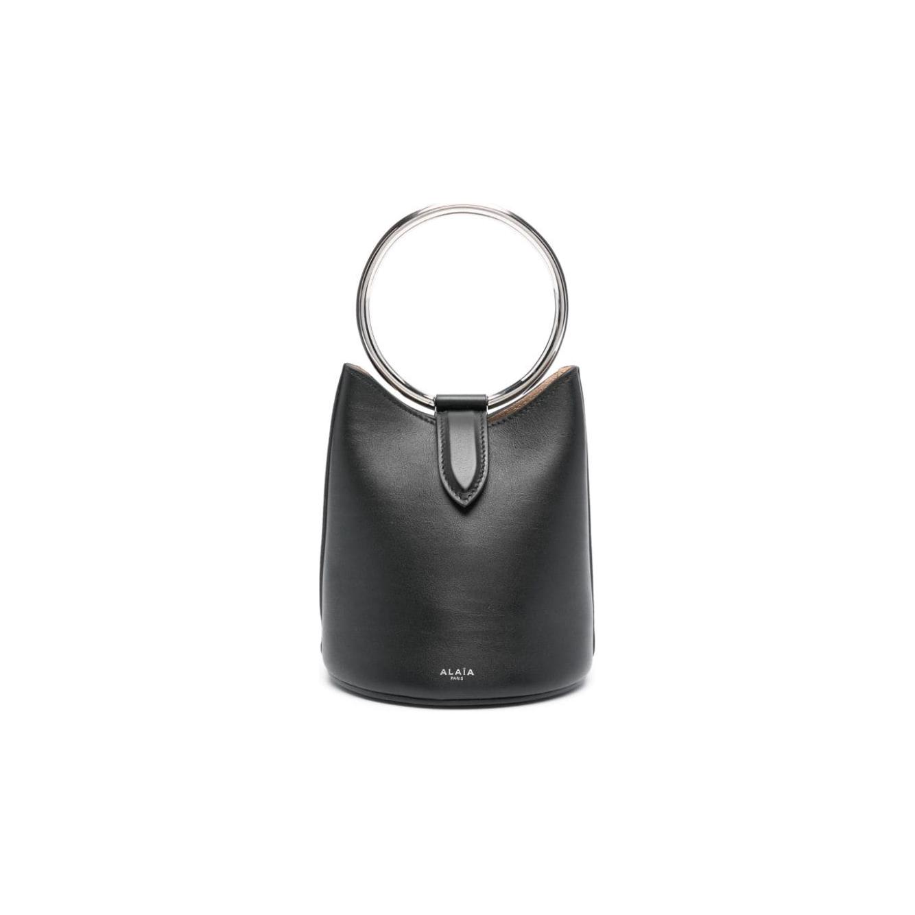 Alaia black calf leather  Bucket Bag Shoulder Alaia