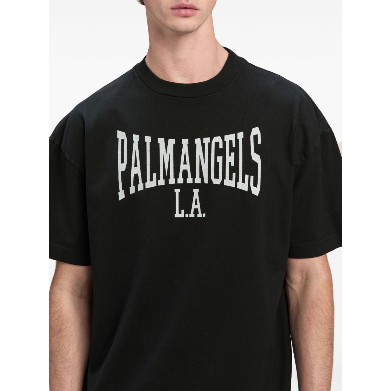 Palm Angels T-shirts and Polos Black Topwear Palm Angels