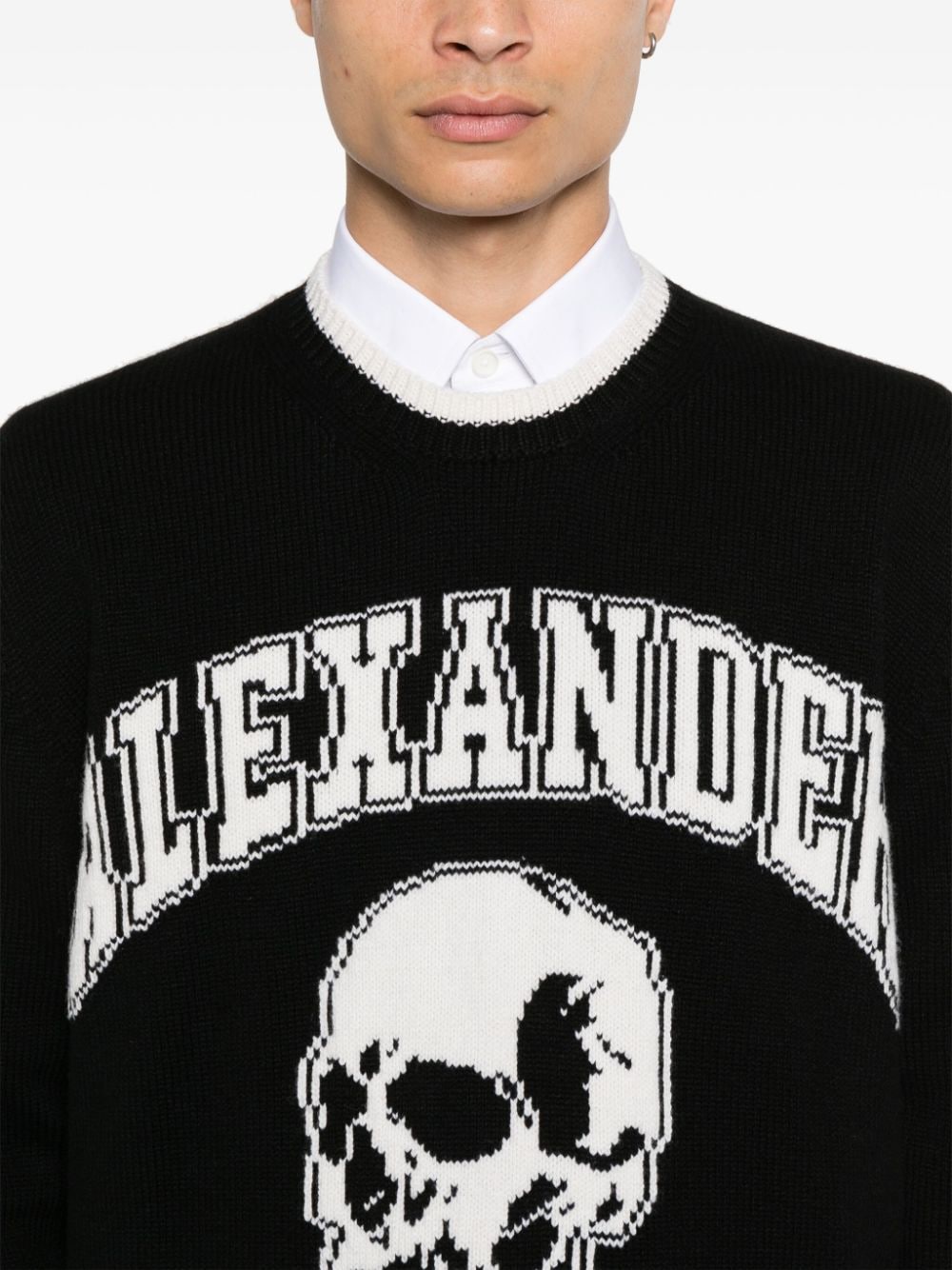 Alexander McQueen Sweaters Black Topwear Alexander Mcqueen