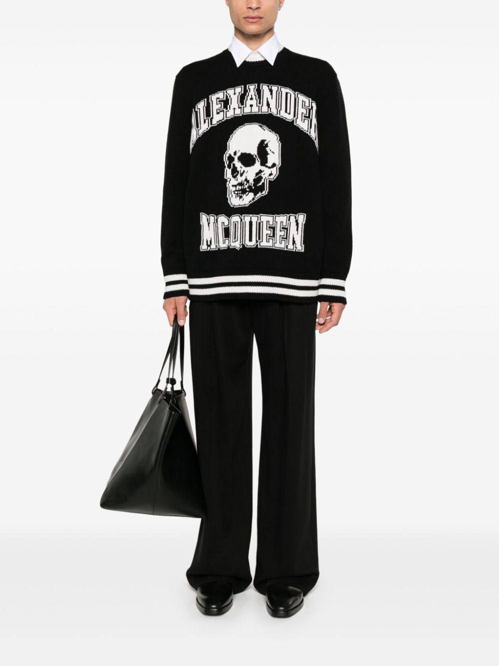 Alexander McQueen Sweaters Black Topwear Alexander Mcqueen