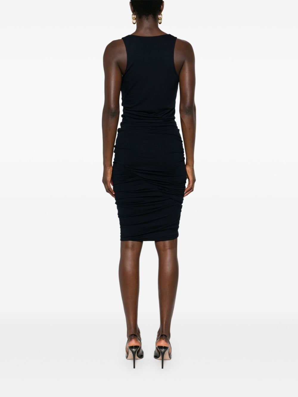 Saint Laurent ruched V-neck mini dress Dresses Saint Laurent