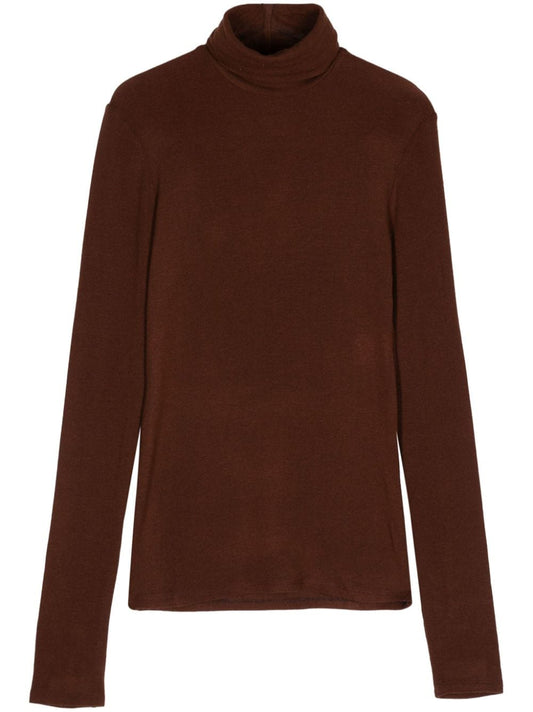 Alysi Sweaters Brown Topwear Alysi