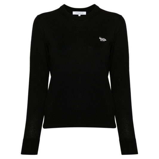 Maison Kitsune' MAISON KITSUNE' Sweaters Black Topwear Maison Kitsune'