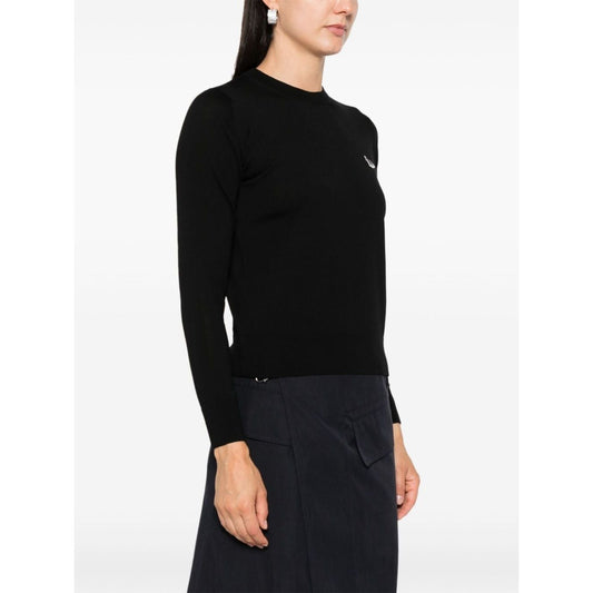 Maison Kitsune' MAISON KITSUNE' Sweaters Black Topwear Maison Kitsune'