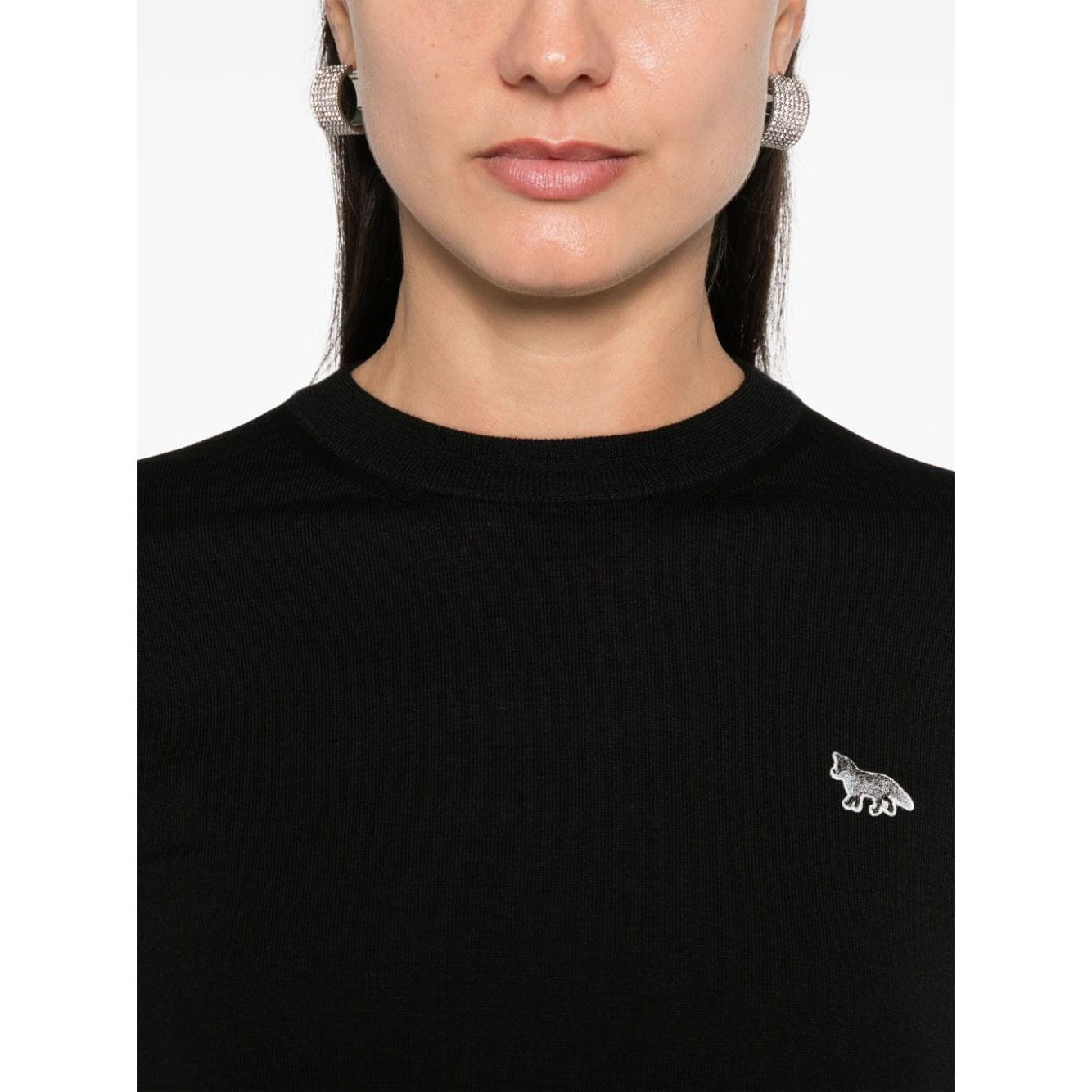 Maison Kitsune' MAISON KITSUNE' Sweaters Black Topwear Maison Kitsune'