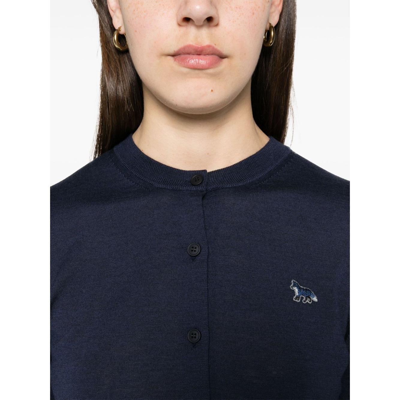 MAISON KITSUNE' Sweaters Blue Topwear Maison Kitsune'