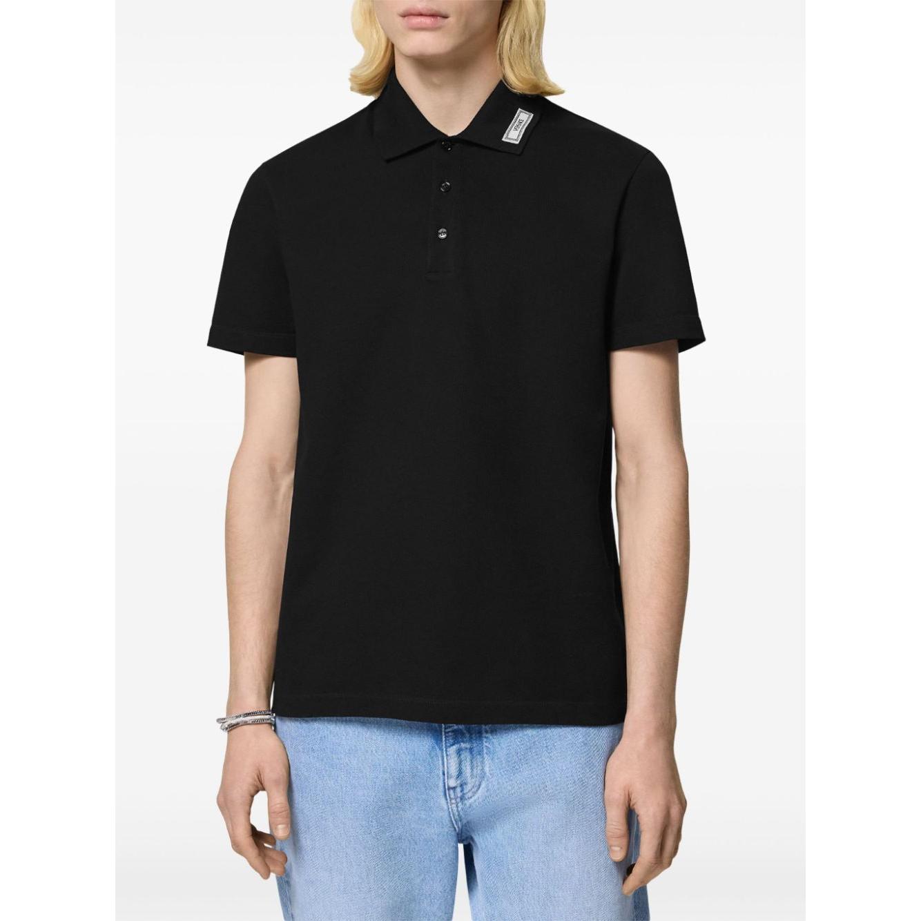 Versace T-shirts and Polos Black Topwear Versace