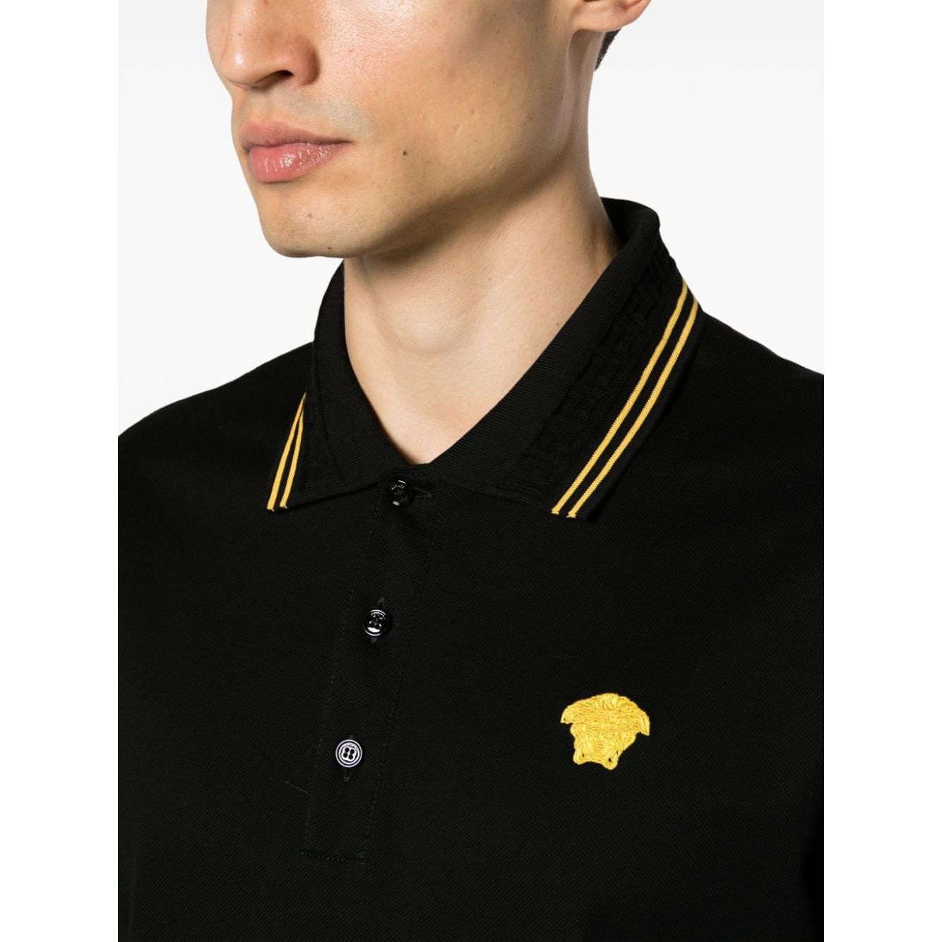 Versace T-shirts and Polos Black Topwear Versace