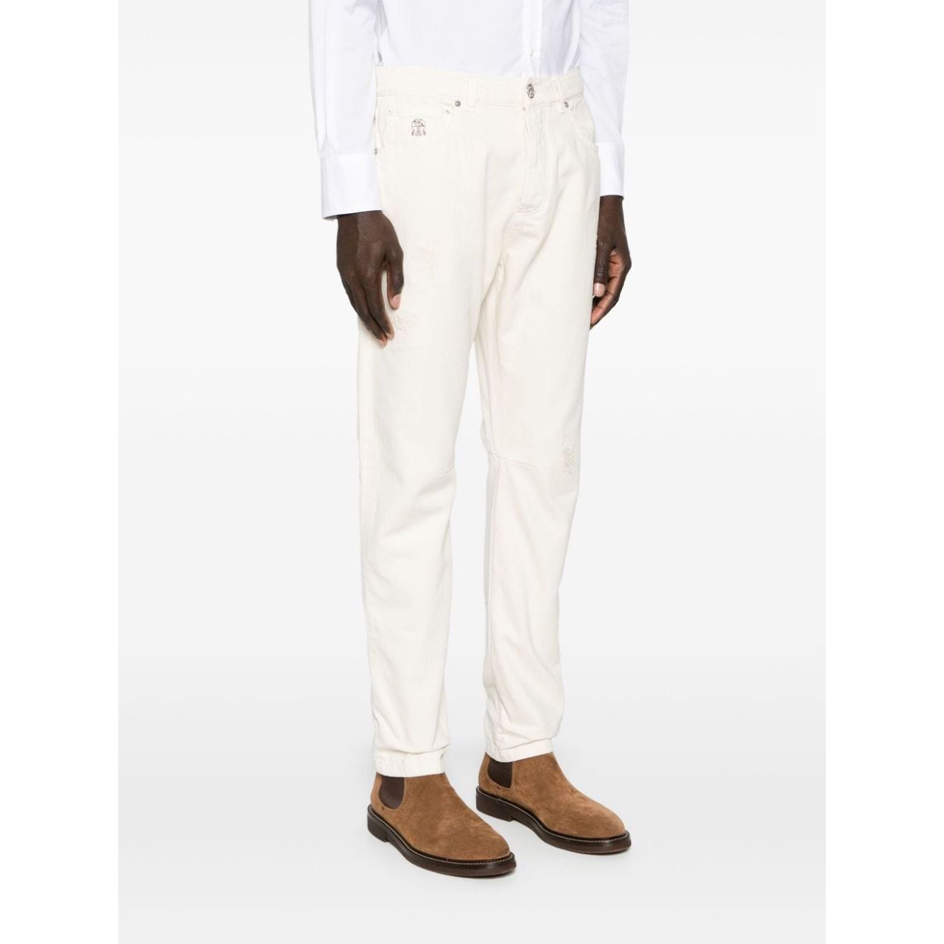 Brunello Cucinelli Jeans White Jeans Brunello Cucinelli