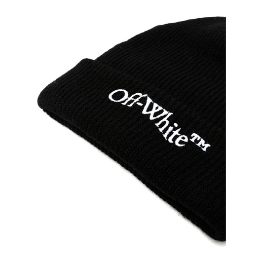 Off White Hats Black Scarves Hats & Gloves Off White