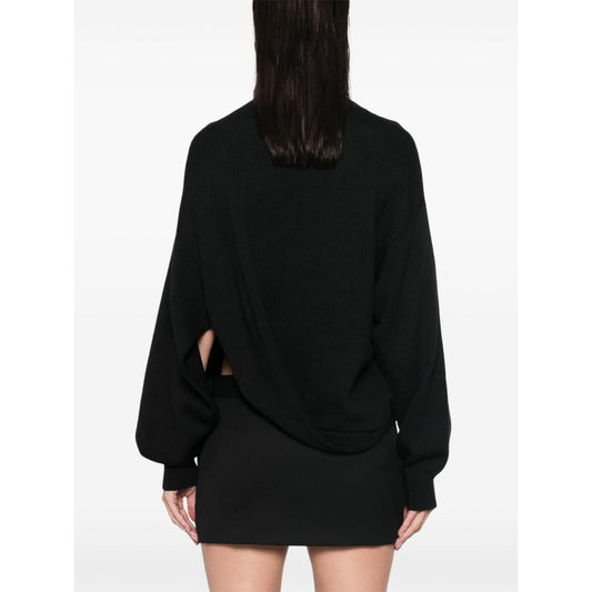 Alaia Sweaters Black Topwear Alaia