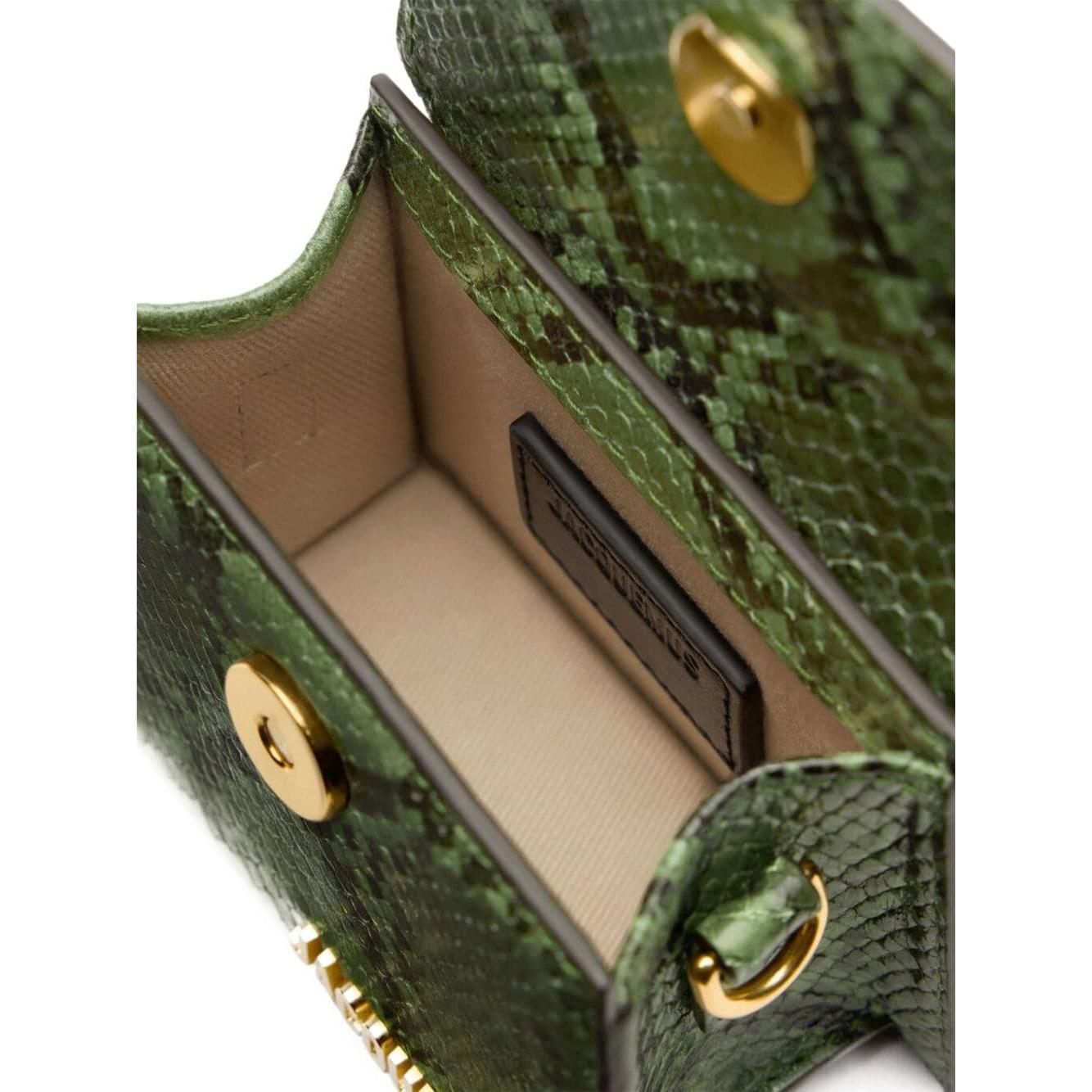 JACQUEMUS Bags.. Green Clutches JACQUEMUS