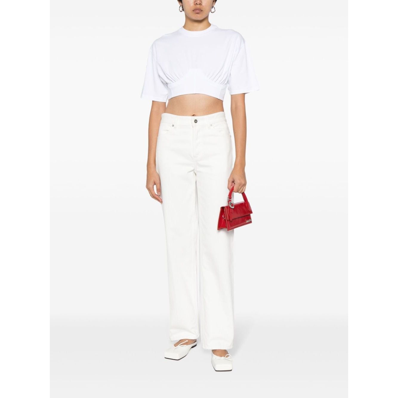 JACQUEMUS T-shirts and Polos White Topwear JACQUEMUS