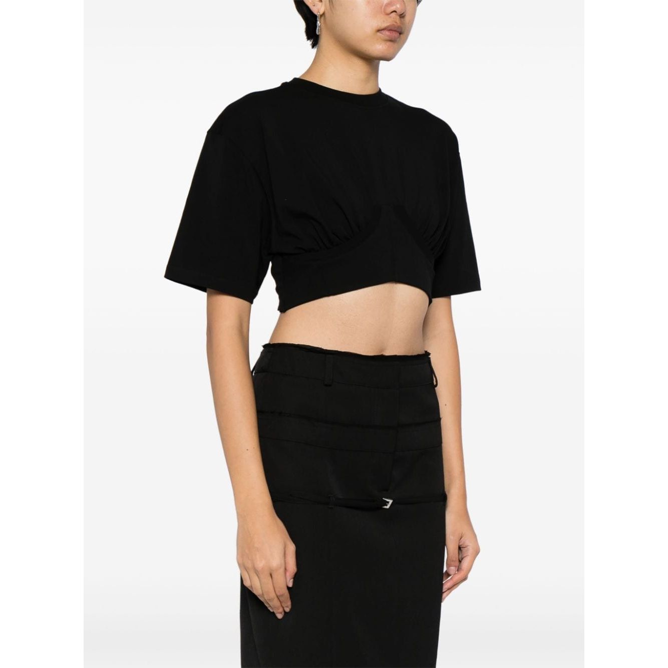 JACQUEMUS T-shirts and Polos Black Topwear JACQUEMUS