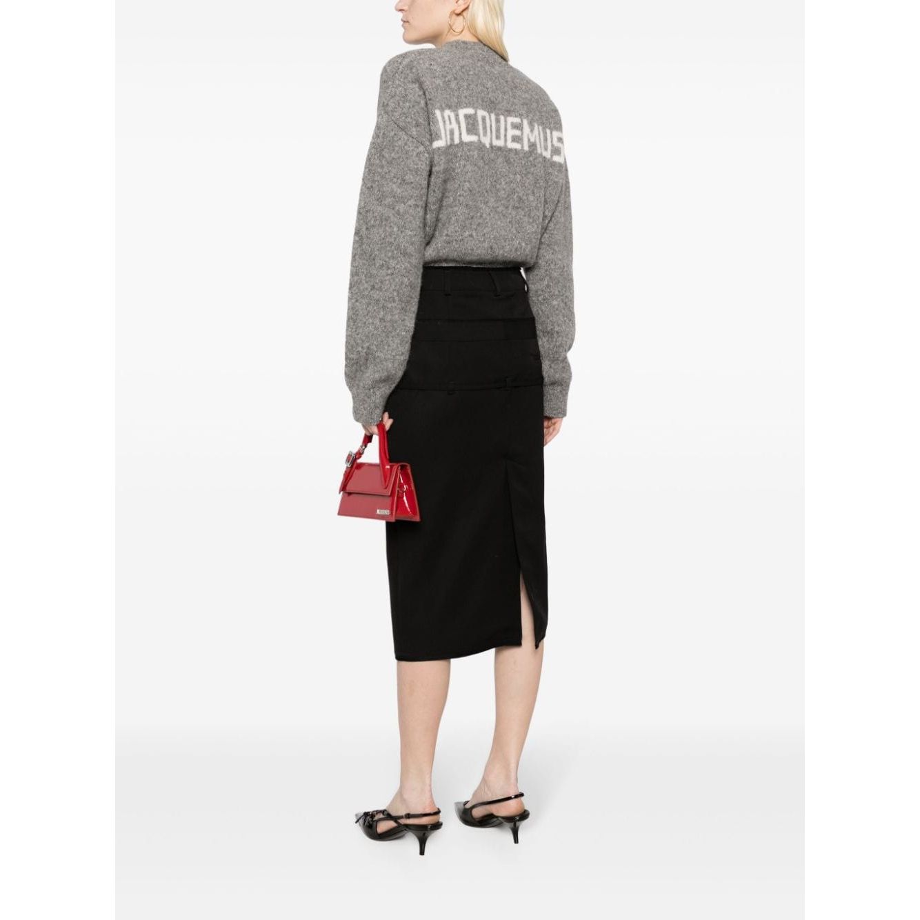 JACQUEMUS Sweaters Grey Topwear JACQUEMUS