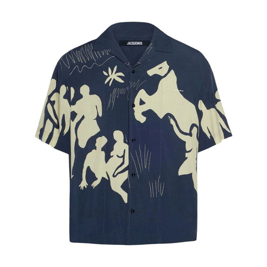 JACQUEMUS Shirts Blue