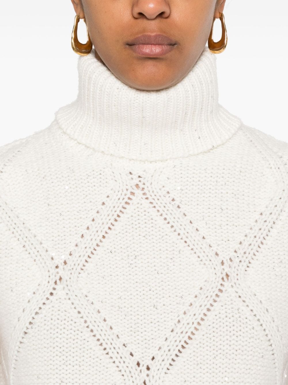 Fabiana Filippi Sweaters Beige Topwear Fabiana Filippi