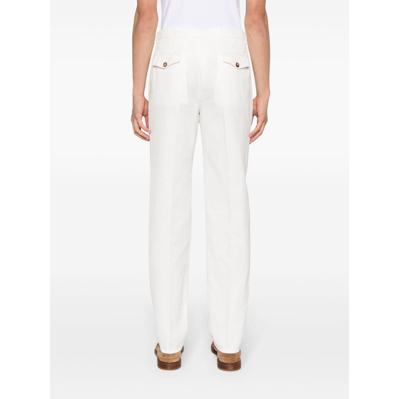 Brunello Cucinelli Trousers White Trousers Brunello Cucinelli