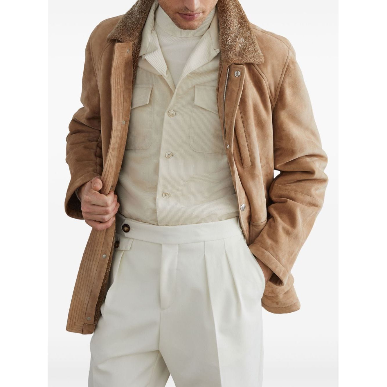 Brunello Cucinelli Jackets Beige Jackets Brunello Cucinelli